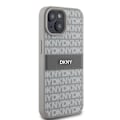 Miniatyrbild 4 av 8: DKNY iPhone 15/14 Plus Mobilskal Läder Mono Stripe & Metal Logo Beige