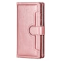 Miniatyrbild 2 av 8: iPhone 14 Pro Max Plånboksfodral Äkta Läder Flip - Rosa Guld