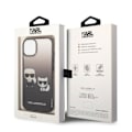 Miniatyrbild 7 av 7: Karl Lagerfeld iPhone 14 Plus Skal Gradient Ikonik Karl & Choupette - Svart Svart