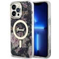Miniatyrbild 3 av 11: Guess iPhone 14 Pro Max Mobilskal MagSafe Flower - Svart Svart