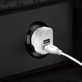Pikkukuva 4 / 5: Dudao 2x USB 2.4A Laddare + 3in1 lightning/Type C/microUSB Kabel Vit White