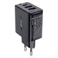 Miniatyrbild 3 av 7: Acefast A57 PD 35W GaN Väggladdare 2 x USB-A + USB-C - Svart Svart