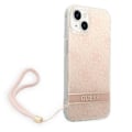 Miniatyrbild 3 av 6: GUESS iPhone 14 Plus Skal Print Strap - Rosa