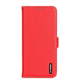 Pikkukuva 2 / 8: KHAZNEH Litchi aito nahkalompakkokotelo Google Pixel 6 - punainen Red