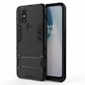 Miniatyrbillede 1 af 5: Kick-Stand Mobilcover til Oneplus Nord N10 5G - Sort Black