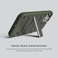 Miniatyrbillede 5 af 10: VRS DESIGN Damda QuickStand Skal iPhone 12 Mini - Grön