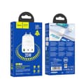 Miniatyrbillede 7 af 7: Hoco Vægoplader 35W 2xType C+USB A N33 - Hvid Vit