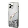 Miniatyrbillede 2 af 9: Guess iPhone 12 Pro Max Skal Glitter Vintage Script - Sølv Silver