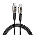 Miniatyrbild 1 av 3: Duzzona A6 USB-C till USB-C kabel 60W 1m - Transparent