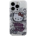 Miniatyrbild 2 av 6: Hello Kitty iPhone 13 Pro Mobilskal Bricks Graffiti - Vit