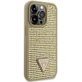 Miniatyrbild 4 av 8: Guess iPhone 14 Pro Mobilskal Rhinestone Triangle - Guld