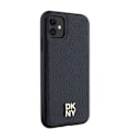 Miniatyrbild 4 av 8: DKNY iPhone 11/XR Mobilskal Magsafe Läder Pattern Metal Logo Svart