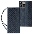 Miniatyrbild 1 av 8: iPhone 13 Pro Max Plånboksfodral Magnet Strap - Blå