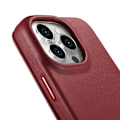 Miniatyrbild 9 av 11: iCarer iPhone 14 Pro Plånboksfodral Magsafe CE Läder - Röd