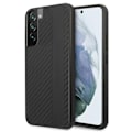 Miniatyrbild 1 av 6: Mercedes Carbon Stripe and Embossed Skal Galaxy S22 Plus - Svart Svart