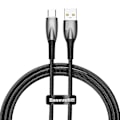 Miniatyrbild 1 av 11: Baseus USB-C till USB-A kabel 1M Glimmer Series - Svart Svart