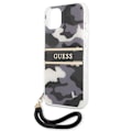 Miniatyrbild 6 av 8: Guess Camo Strap Collection Skal iPhone 13 mini - Svart Svart