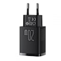 Miniatyrbild 3 av 9: BASEUS - 2-Port Network Charger 20W - Svart Svart
