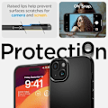 Miniatyrbild 11 av 11: Spigen iPhone 15 Plus Mobilskal Thin Fit - Svart