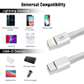 Miniatyrbild 3 av 3: SiGN USB-C till Lightning-1m, MFi, 2.4A, 20W - Vit