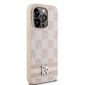Miniatyrbild 5 av 11: DKNY iPhone 15 Pro Mobilskal Läder Checkered Mono Pattern