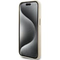 Miniatyrbild 5 av 8: Guess iPhone 15 Mobilskal Glitter Glossy Script - Guld