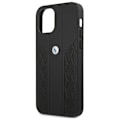 Miniatyrbild 6 av 8: BMW Läder Curve Perforate Skal iPhone 12 mini - Svart Svart
