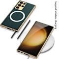 Miniatyrbild 2 av 11: GKK Galaxy S23 Ultra Mobilskal Magsafe Electroplating - Rosa