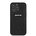 Miniatyrbild 6 av 11: AMG iPhone 13 Pro Max Mobilskal Läder Curved Lines - Svart Svart