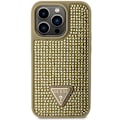 Miniatyrbild 3 av 8: Guess iPhone 14 Pro Mobilskal Rhinestone Triangle - Guld