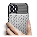 Miniatyrbild 4 av 7: Thunder Twill Texture Skal iPhone 12 Mini - Svart Svart