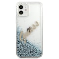 Miniatyrbild 3 av 8: Guess Skal iPhone 12 Mini Glitter Vintage Script - Blå Blå