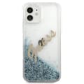 Pikkukuva 3 / 8: Guess Skal iPhone 12 Mini Glitter Vintage Script - Sininen Blue