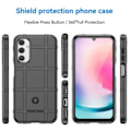 Miniatyrbild 9 av 9: Galaxy A24 4G Mobilskal Rugged Square Grid - Svart Svart