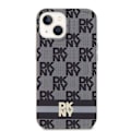 Miniatyrbild 3 av 8: DKNY iPhone 15/14/13 Mobilskal Magsafe IML Checkered Mono Pattern Svart