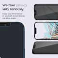Miniatyrbild 4 av 7: Spigen 2-Pack Privacy Härdat Glas Skärmskydd iPhone 13 Pro Max