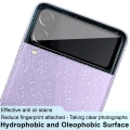 Miniatyrbillede 3 af 7: IMAK Linsecover Hærdet glas Samsung Z Flip 3 - Sort Black