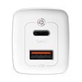 Miniatyrbild 4 av 5: Baseus GaN2 Lite Snabb Väggladdare 65W USB / USB-C - Vit