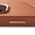 Miniatyrbild 7 av 9: Mujjo iPhone 14 Skal Korthållare Full Läder - Tan