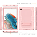 Miniatyrbild 6 av 6: Galaxy Tab A8 10.5 (2021) Skal Robot B2 Kickstand - Rosa