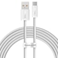 Miniatyrbild 1 av 4: Baseus Dynamic USB-C till USB-A kabel 100W 2m - Vit