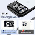 Miniatyrbild 6 av 6: iPhone 7/8 Plus Mobilskal 360 Kamera Slider - Svart Svart