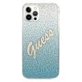 Miniatyrbild 3 av 8: Guess iPhone 12 Pro Max Skal Glitter Gradient Script - Blå Blå