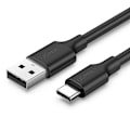 Miniatyrbild 1 av 5: UGreen USB-C till USB-A kabel 3A 3m Svart Svart
