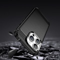Miniatyrbild 6 av 11: iPhone 15 Pro Max Mobilskal Carbon Flexible - Svart Svart