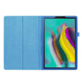 Miniatyrbild 3 av 4: Litchi Texture Fodral för Samsung Galaxy Tab S5e 10.5" - Blå Blå