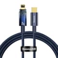 Pikkukuva 1 / 5: Baseus Explorer USB Type-C till Lightning-kabel 20W 1m - Blå Blå