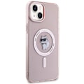 Miniatyrbild 7 av 11: KARL LAGERFELD iPhone 15 Plus Mobilskal Magsafe IML Choupette - Rosa