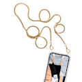Miniatyrbild 2 av 5: Boom iPhone 13 Pro skal med mobilhalsband- Chain Golden