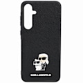 Miniatyrbild 4 av 11: Karl Lagerfeld Galaxy A35 Mobilskal Saffiano Karl&Choupette Pin Svart